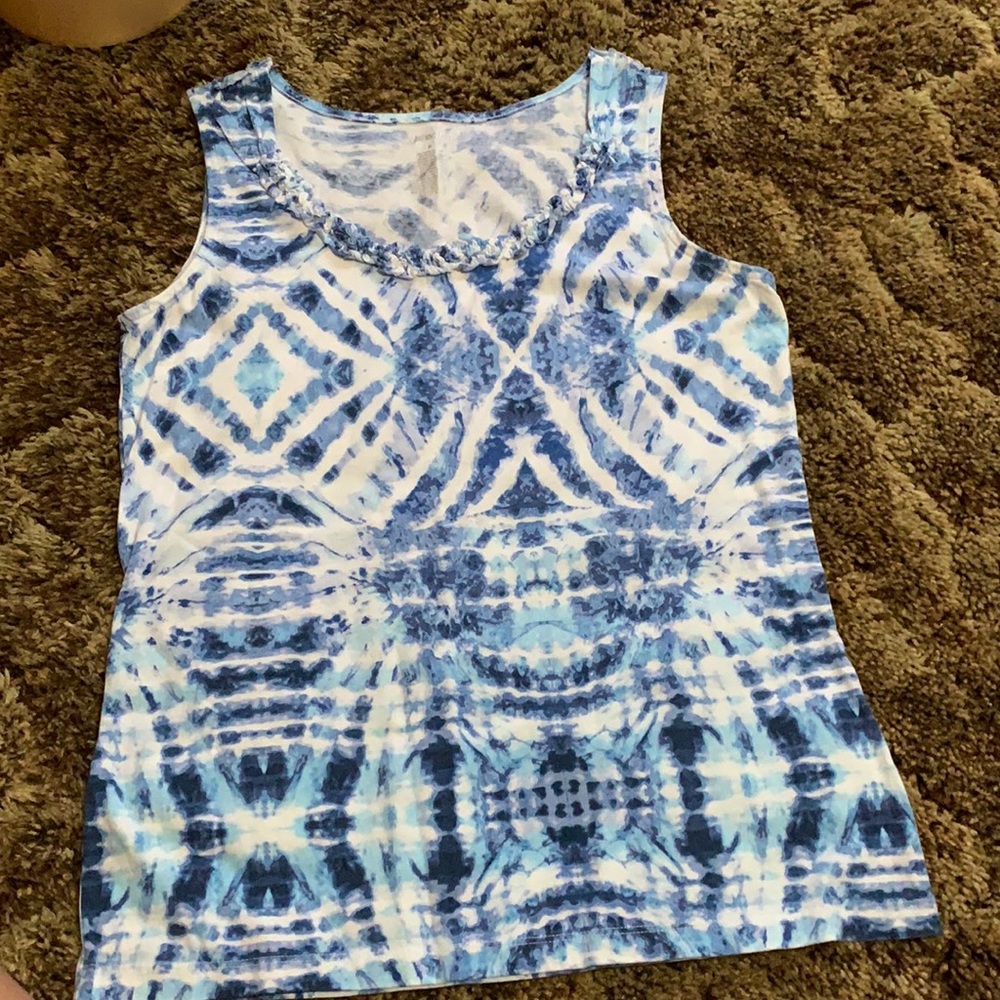 Womens size medium St. John’s bay blue tyedye tank